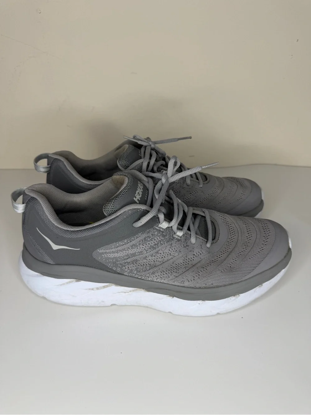 Hoka One One lightweight grey